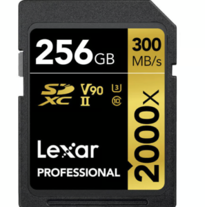 Lexar 256GB SDHC Pro UHS-II U3 V90 2000x 300MB/s