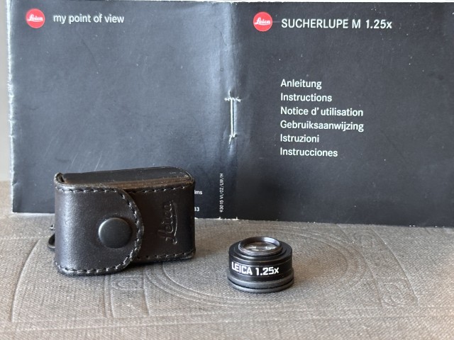 Leica M Zoekerloep 1.25x (12004) – Viewfinder Magnifier