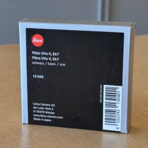 Alternative view of Leica 13040 E67 UVa II Filter