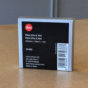 Alternative view of Leica 13033 E46 UVa II Filter